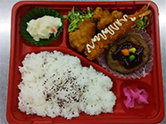 ハンバーグ&エビフライ弁当